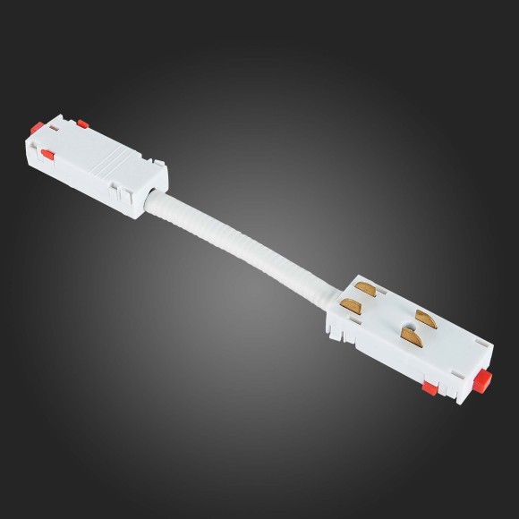 ST015.522.11 Коннектор питания гибкий (угловой) белый SKYLINE 220