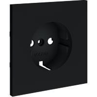 VLS000607 Накладка для розетки с заземлением графитового цвета VOLTUM S70 (графит)