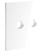VLS001601 Накладка для розетки телевизионной оконечной TV+SAT (Телевизионный + Спутниковый) белого глянцевого цвета VOLTUM S70 (белый глянцевый)