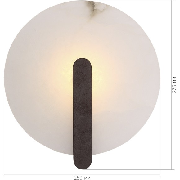 SL1195.701.01 Светильник настенный ST-Luce патинированный металл/алебастр LED 1*5W 3000K MONTRE