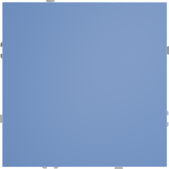 VLS080115 Заглушка для рамки для закрытия розетки синего джинсового цвета VOLTUM S70 (деним)