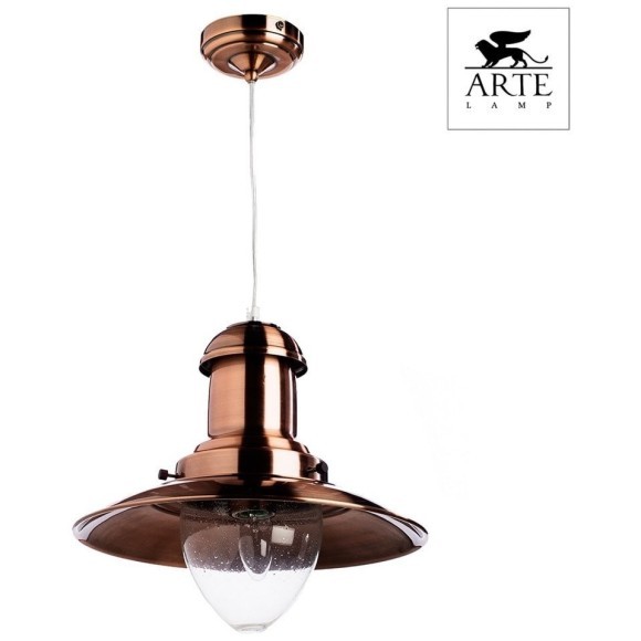 Подвесной светильник с 1 плафоном Arte Lamp A5530SP-1RB FISHERMAN под лампу 1xE27 100W