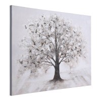 423172 ALAMINOS Картина на холсте в деревянной раме L1200 B37 H900 белый серый