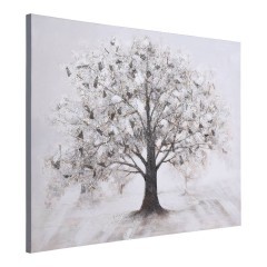 423172 ALAMINOS Картина на холсте в деревянной раме L1200 B37 H900 белый серый