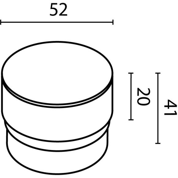 Матовый рассеиватель 2см (для светильников серии Focus с диам. плафона 52мм) RingSAcr-12-W