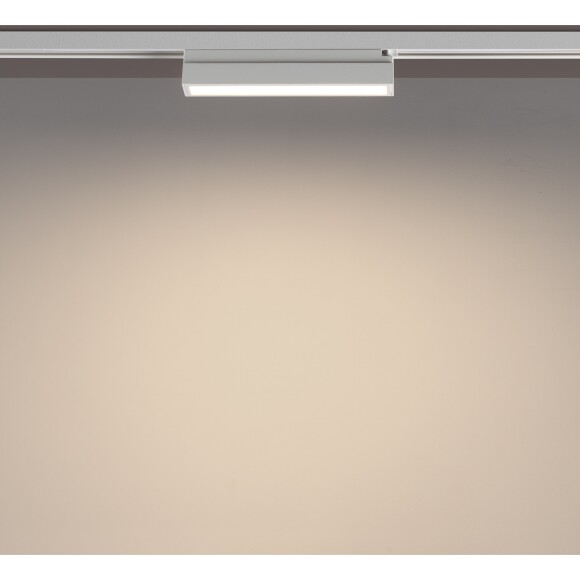 Novotech ITER 359785 Белый линейный однофазный двухжильный трековый светильник, 20см, с CCT переключением цветовой температуры, LED 12Вт 697Лм CRI≥90 108° 2700-3200-4000К IP20 220V