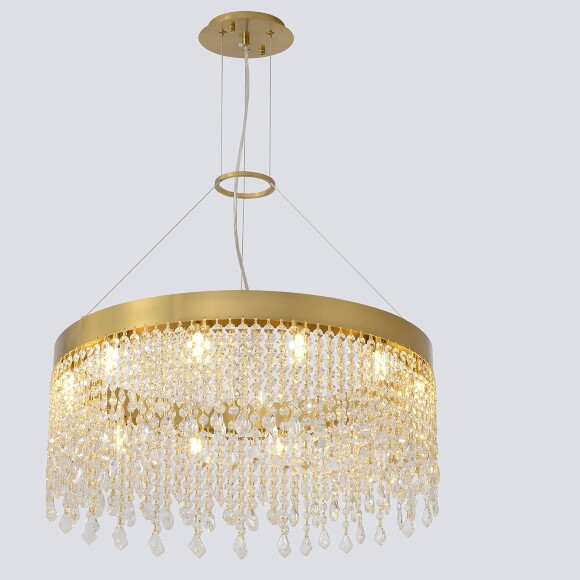 Crystal Lux AQUA SP12 0160/312 Люстра подвесная хрустальная, латунь прозрачная, 12xG9 макс 10Вт, диаметром 60 см, классическая подвесная люстра для гостиной Crystal Lux AQUA SP12 0160/312 Люстра подвесная хрустальная, латунь прозрачная, 12xG9 макс 10Вт, диаметром 60 см, классическая подвесная люстра для гостиной