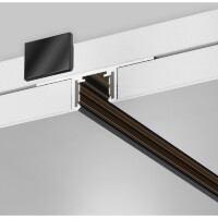 Maytoni Exility X TRX239-421.12B Шинопровод (трек) 1м черный низковольтный магнитный, встраиваемый в ГКЛ потолок 12.5мм, размер 1000x50x14.5мм, 48В, торцевые заглушки и декоративный экран в комплекте