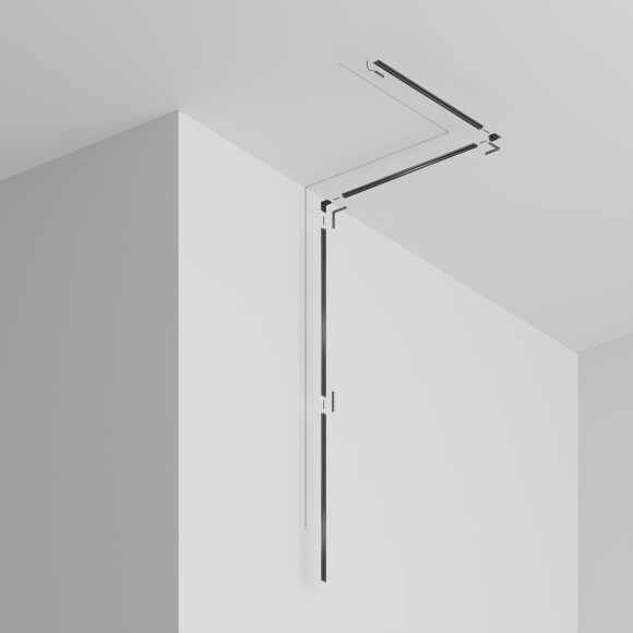 Maytoni Exility X TRX239-421.12B Шинопровод (трек) 1м черный низковольтный магнитный, встраиваемый в ГКЛ потолок 12.5мм, размер 1000x50x14.5мм, 48В, торцевые заглушки и декоративный экран в комплекте