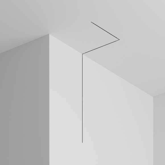 Maytoni Exility X TRX239-421.12B Шинопровод (трек) 1м черный низковольтный магнитный, встраиваемый в ГКЛ потолок 12.5мм, размер 1000x50x14.5мм, 48В, торцевые заглушки и декоративный экран в комплекте