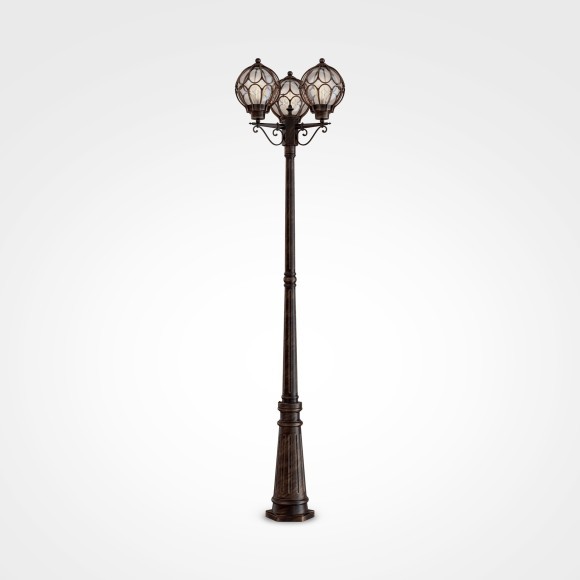 Уличный наземный светильник Maytoni O023FL-03G Via IP44 под лампы 3xE27 60W