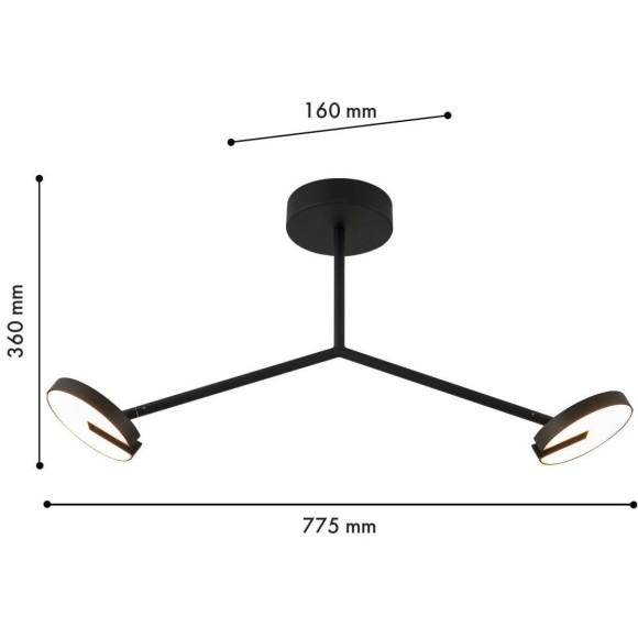 Потолочная люстра Paritet 4401-2C
