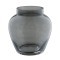 421207 ASINDRO Декоративная ваза, стекло, серый, H195, Ø180