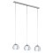94593 ROCAMAR Подвесной потолочный светильник люстра с тремя лампами E27, 120Вт, хромированный, стекло