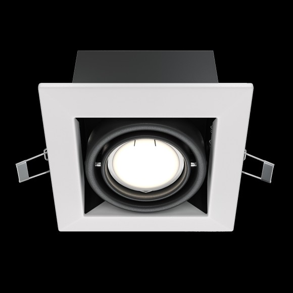 Встраиваемый светильник Maytoni DL008-2-01-W Metal Modern под лампу 1xGU10 50W