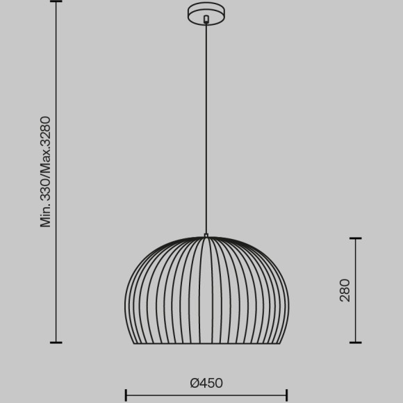 Подвесной светильник Maytoni MOD195PL-01W1