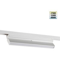 359758 PORT NT25 258 белый Светильник однофазный трехжильный трековый с переключ. цв. температуры IP20 LED 18W 180-265V 2700К/3200К/4000К EOS