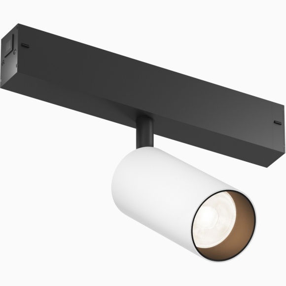 DK8040-BW+BK Трековый магнитный светодиодный SMART (TUYA, Алиса, Wi-Fi, пам. настроек) светильник Denkirs SMART 220V CRI90+ 3000-6000К 650Лм 24° 9Вт