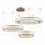SL1622.313.03 ST Luce TIVOLI Подвесная люстра, LED, 4000K 1х122W, латунь/прозрачный