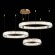 SL1622.313.03 ST Luce TIVOLI Подвесная люстра, LED, 4000K 1х122W, латунь/прозрачный