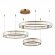 SL1622.313.03 ST Luce TIVOLI Подвесная люстра, LED, 4000K 1х122W, латунь/прозрачный