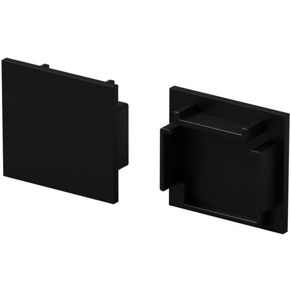 Комплект заглушек (для профиля 25×22) 2 шт., ALM-2522-B-EC 642066