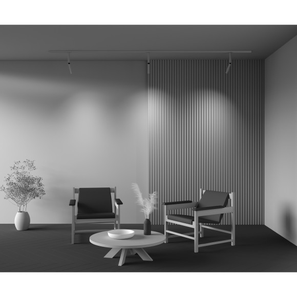 Однофазный двужильный светодиодный трековый светильник Maytoni Unity TR142-1-6W4K-W Focus Dual 4000К 490Лм CRI90+ 36° 6Вт