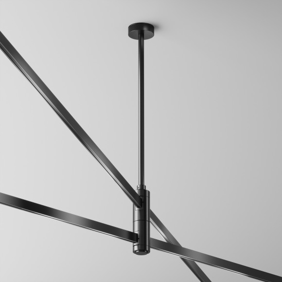 Потолочная стойка двойная поворотная Medium с перед. питания на 2 уровень Maytoni Flarity TRA158C-D1-B