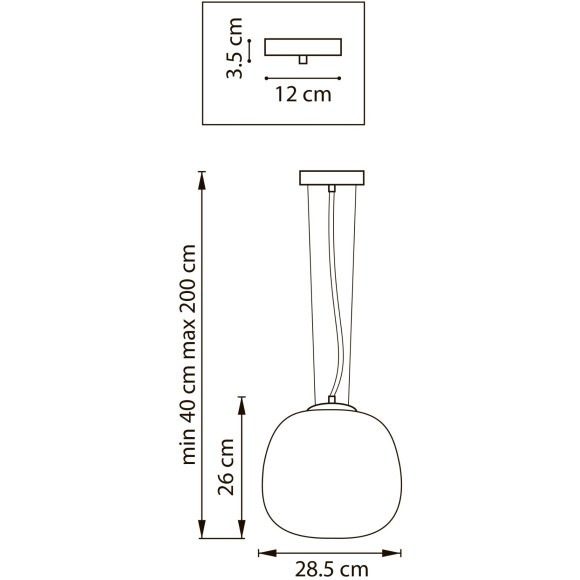 Люстра подвесная 1x12W(led) E27 белый Grazia Lightstar 608116