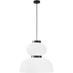 SLE6021-523-02 Светильник подвесной черный/белый D400*H380mm E27 2*60W LYKKE SLE6021-523-02 Светильник подвесной черный/белый D400*H380mm E27 2*60W LYKKE