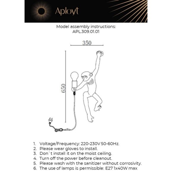 Светильник настенный (Бра) APL.309.01.01 Светильник настенный (Бра) APL.309.01.01