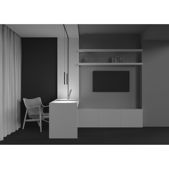 TR191-1-3W2.7K-M-B Ультратонкий трековый магнитный светодиодный светильник Maytoni Levity CRI90+ 2700К 100Лм 36° 3Вт