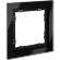 VLS110108 Рамка стеклянная для электрических изделий VOLTUM серии S70 на 1 пост черного цвета из стекла