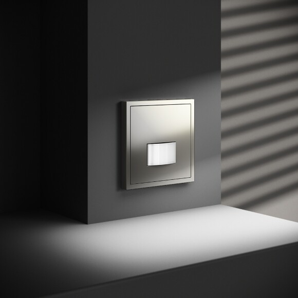 VLS070504 Датчик движения встраиваемый шелкового цвета. Расстояние до 9 м, угол до 120°, мощность 500 Ватт VOLTUM S70 (шелк)