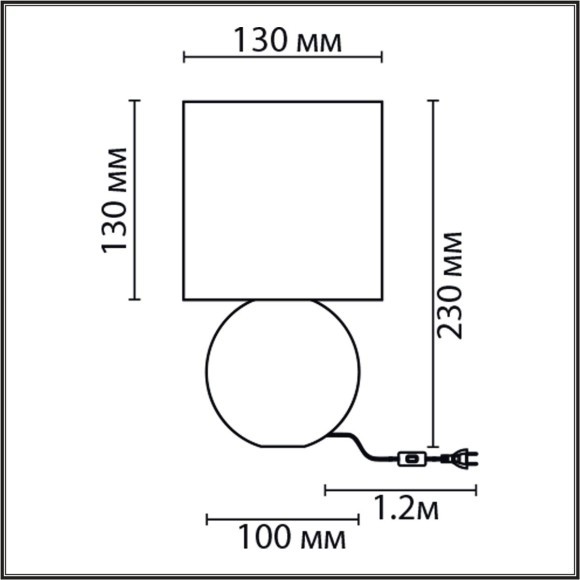 8223/1T CLASSI LN25 зеленый, керамика/текстиль Настольная лампа E14 1*40W 220V OCTAVIA