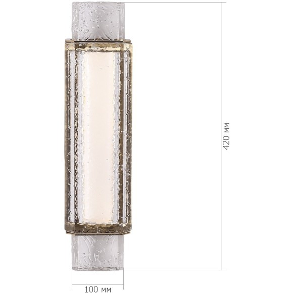 SL6140.301.01 Светильник настенный ST-Luce латунь/прозрачный LED 1*11W 3000K EIS SL6140.301.01 Светильник настенный ST-Luce латунь/прозрачный LED 1*11W 3000K EIS