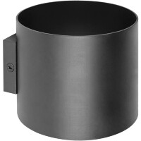Lightstar Rullo 204687 Настенная бра с черным основанием и черным матовым металлическим плафоном, высота 8см, ширина 10см, под сменную лампу G9, свет вверх и вниз, без выключателя