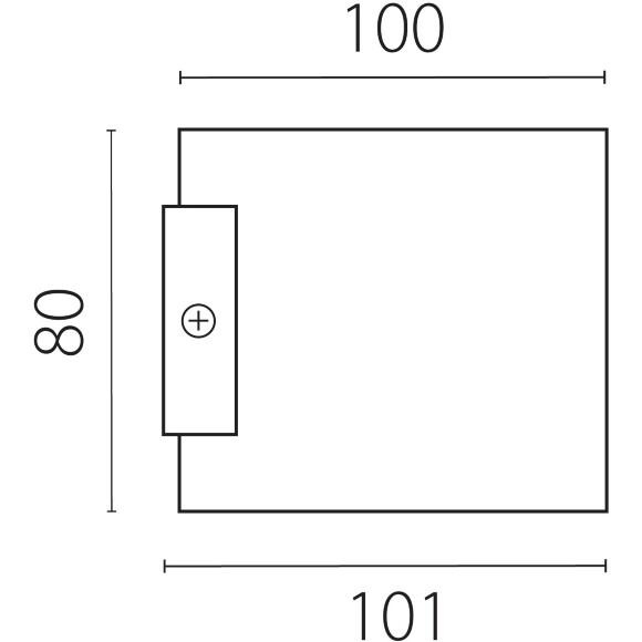 Lightstar Rullo 204687 Настенная бра с черным основанием и черным матовым металлическим плафоном, высота 8см, ширина 10см, под сменную лампу G9, свет вверх и вниз, без выключателя