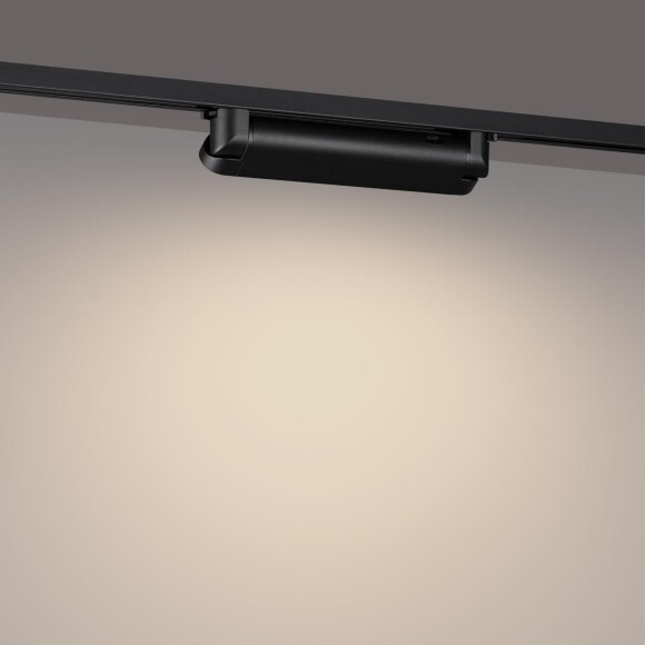 Novotech ITER 359791 Черный однофазный двухжильный трековый светильник длиной 26см, поворотный плафон, с CCT переключением цветовой температуры LED 12Вт 921Лм CRI≥90 113° 2700-3200-4000К IP20 220V