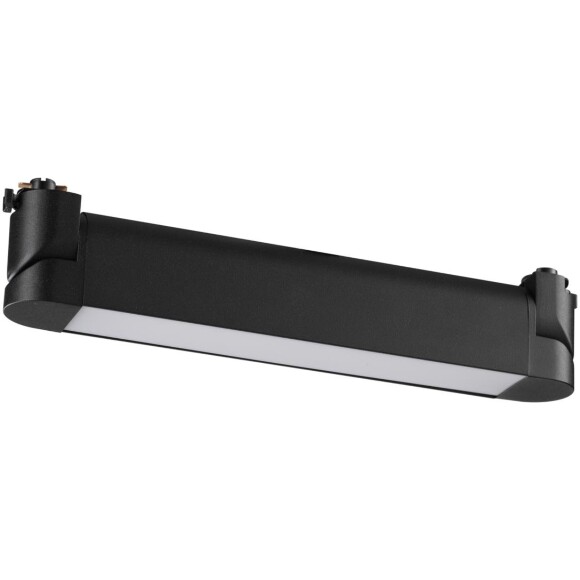 Novotech ITER 359791 Черный однофазный двухжильный трековый светильник длиной 26см, поворотный плафон, с CCT переключением цветовой температуры LED 12Вт 921Лм CRI≥90 113° 2700-3200-4000К IP20 220V