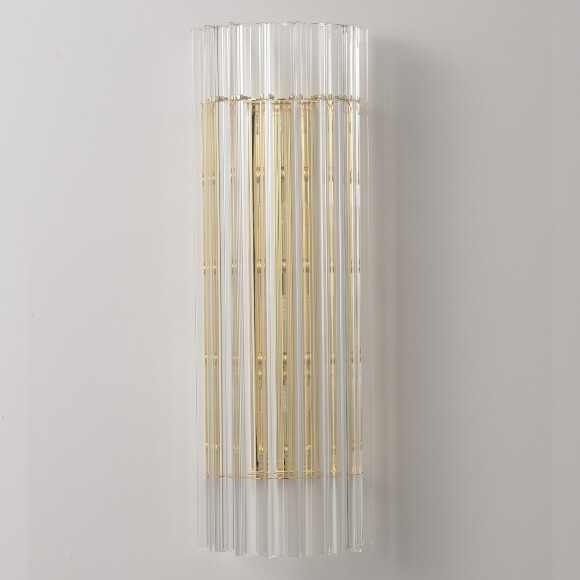 Crystal Lux COLOSSEO AP4 3910/404 Бра настенное хрустальное золото прозрачное 4xG9 макс. 40Вт, декоративный светильник на стену, без выключателя