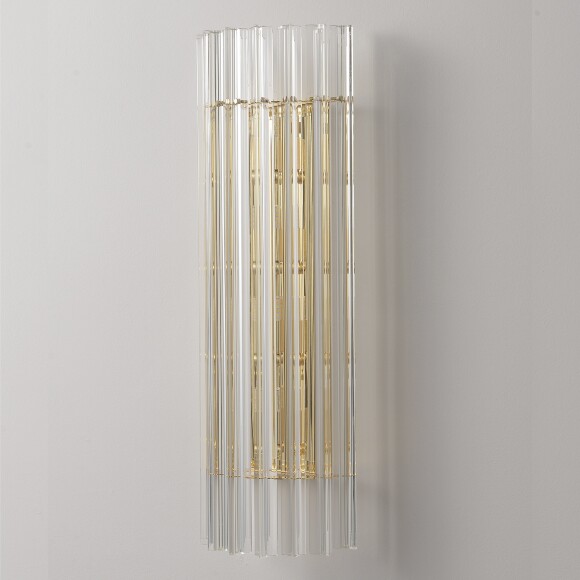 Crystal Lux COLOSSEO AP4 3910/404 Бра настенное хрустальное золото прозрачное 4xG9 макс. 40Вт, декоративный светильник на стену, без выключателя