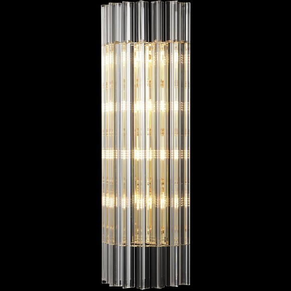 Crystal Lux COLOSSEO AP4 3910/404 Бра настенное хрустальное золото прозрачное 4xG9 макс. 40Вт, декоративный светильник на стену, без выключателя