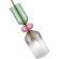 ST Luce Gea SL2000.203.01 Светильник подвесной 500-1600мм, декоративный интерьерный подвес для кухни и гостиной диаметром 110мм, основание металл бронза, плафон стекло розовый, зеленый, дымчатый, лампа E14 1x40W IP20 220В