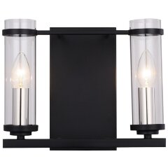 SL334.401.02 Бра ST-Luce Черный, Никель/Прозрачный E14 2*60W BICHERO