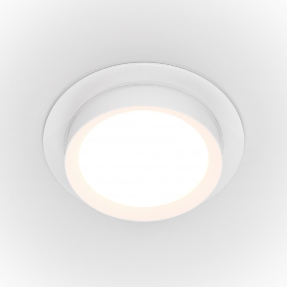 Встраиваемый светильник Maytoni DL086-GX53-RD-W Hoop под лампу 1xGX53 15W