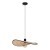 44044 MARYWELL Подвесной светильник с плафоном из бамбука, 1xE27, 40Вт, сталь, черный/коричневый