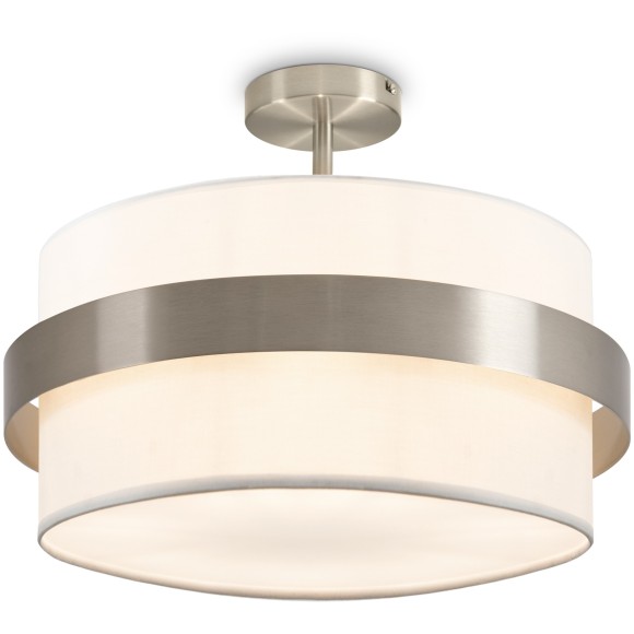 Люстра потолочная с тканевым абажуром под 3 лампы цоколя E14 Freya Bride FR5367CL-03N