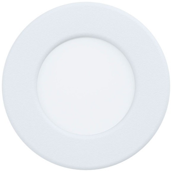 99202 Светодиодный встраиваемый светильник FUEVA 5, 2,7W (LED), ?86, ET26, IP44, 300lm, 3000K, сталь, бел