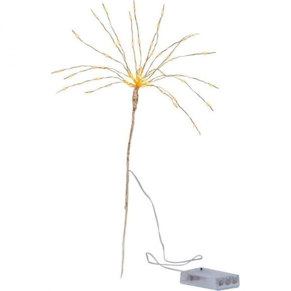 Светильник FIREWORK, 60X0,06W (LED), 4,5V, 25х42см, сталь, латунный, 3x АА (не в комплекте) Eglo Firework 710-33